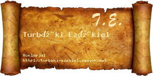 Turbéki Ezékiel névjegykártya